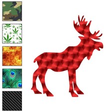 Bull Moose, Vinyl Decal Sticker, 40 Patterns  3 Sizes, 6715