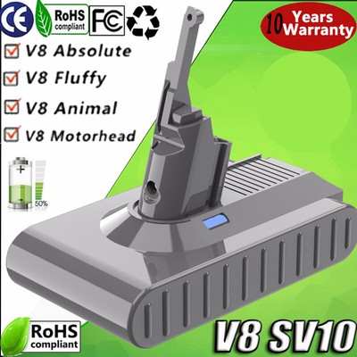 Für Dyson V8 Akku 967834-02 SV10 Absolute Animal Fluffy Pro HEPA Batterie Vac