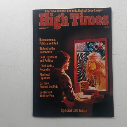 High Times LSD Issue Michael Kennedy Cannabis Bigfoot Backgammon Donna Summer