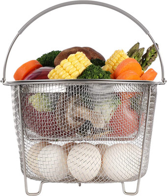 Steamer Basket for Instant Pot Accessories 6 Qt or 8 Quart - 2 Tier Stackable 18