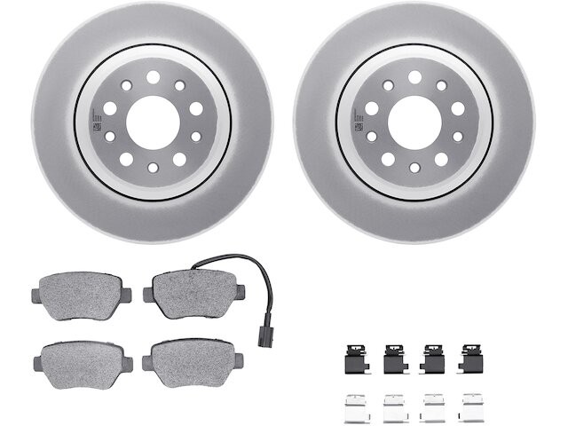 Rear Brake Pad and Rotor Kit fits Maserati Ghibli 2014-2016 55GJQD