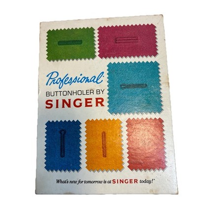  Professional Buttonholer By Singer  For Slant Needle Zig-Zag Sewing Machines 
