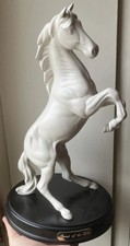 Beautiful Large Royal Doulton Figurine ‘Spirit of the Wild’ White Rearing Horse