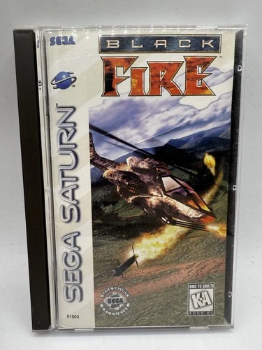 Black Fire (Sega Saturn, 1996) CIB Complete With Reg Card. Tested & Works