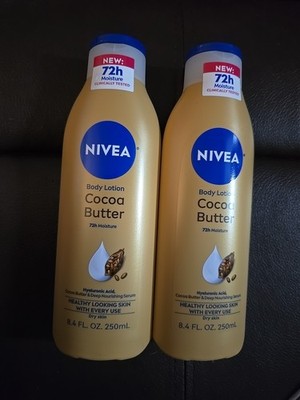 2 Pc NIVEA Cocoa Butter Body Lotion for Dry Skin with 8.4 Fl Oz  (K9)