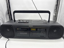 Vintage Sony Boombox CFD-55 CD AM/FM Radio Works Cassette Player Bad Tested