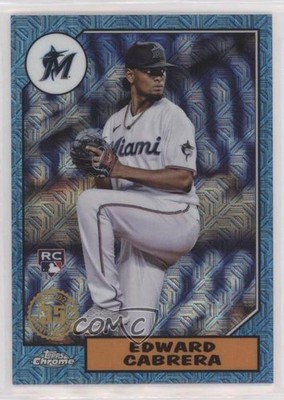 2022 Topps Series 1 Blue 101/150 Edward Cabrera #T87C-46 Rookie RC 0hk3