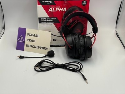 HyperX Cloud Alpha Black-Red Headband Gaming Headset