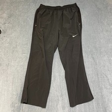 Nike Dri Fit Track Pants Mens 31x27 Black Swo...