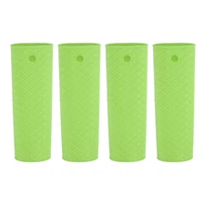 Silicone Hot Handle Holder, 4Pcs Pot Handle Sleeve Heat Resistant, Green