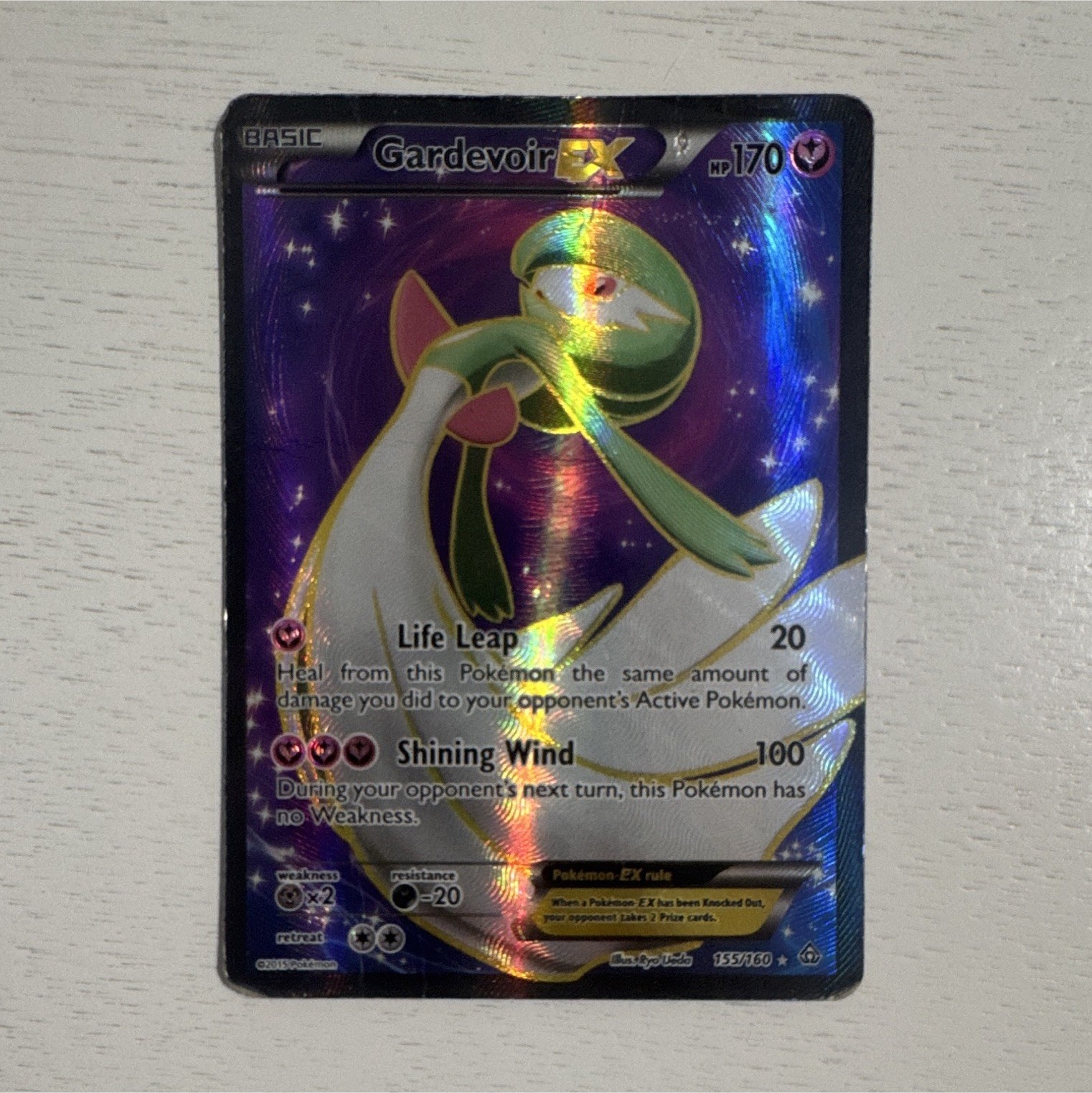 Pokemon Gardevoir EX Full Art Holo Ultra Rare 155/160 XY Primal Clash 2015