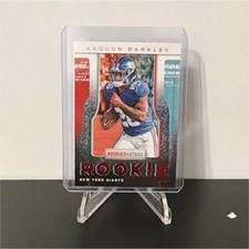 Panini 2018 Rookies & Stars Saquon Barkley Rookie Rush #RR-2 Giants Card. rookie card picture