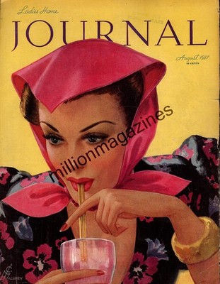 1937 Ladies Home Journal August - The Root Beer Float cover only