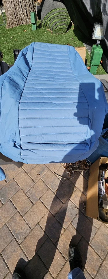 Par de fundas de asiento delanteras AZUL Bestop para CJ5/CJ7/Wrangler NOS COLOR RARO 79 80  Foto 2 de 4