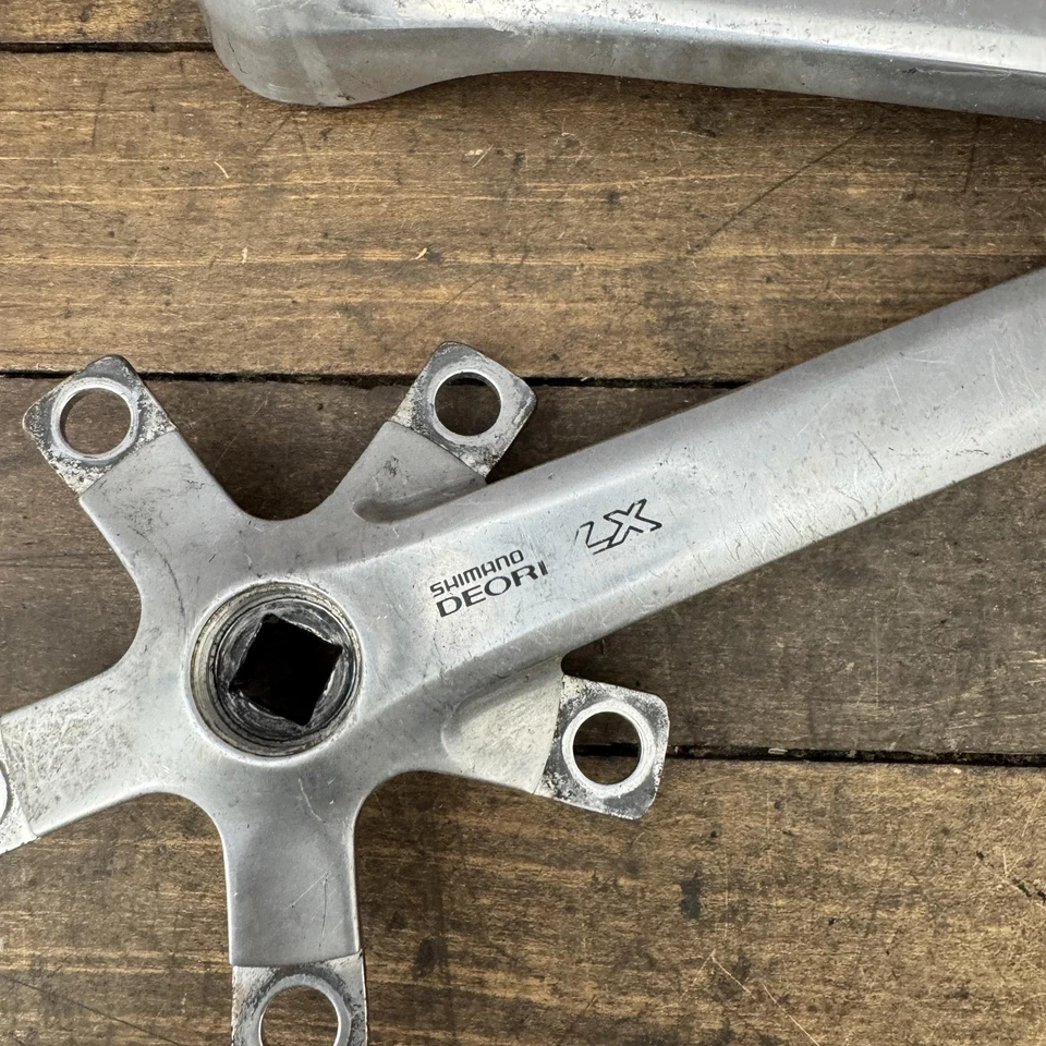 Vintage Shimano Deore LX FC-M563 Crank Arms 175mm 94/58 BCD Square Taper Japan - Image 2 of 4