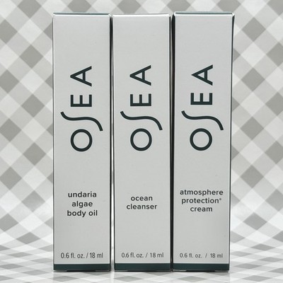 Osea Travel Set Undaria Body Oil Ocean Cleanser Atmosphere Cream 18mL   BNIB   