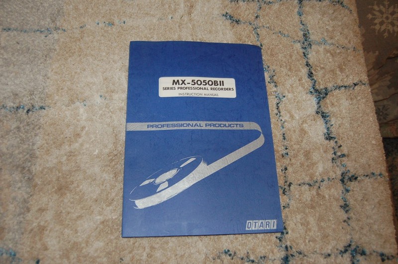 Otari MX-505II Series Professional Recorder Instruction Manual Mint NO RESERVE
