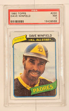 1980 TOPPS #230 DAVE WINFIELD PSA 7
