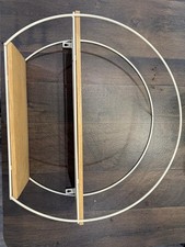 Metal Wire Wall Shelf Home Decor Storage Floating Round Multi-Section Shelf