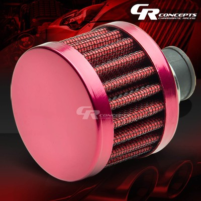 9MM OIL CRANKCASE VALVE VENT CONE RED AIR INTAKE RUBBER FILTER/BREATHER+CLAMP