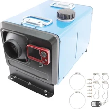8KW 12V Parking Diesel Air Heater, All-in-One 5L Tank LCD Thermostat RV Heating