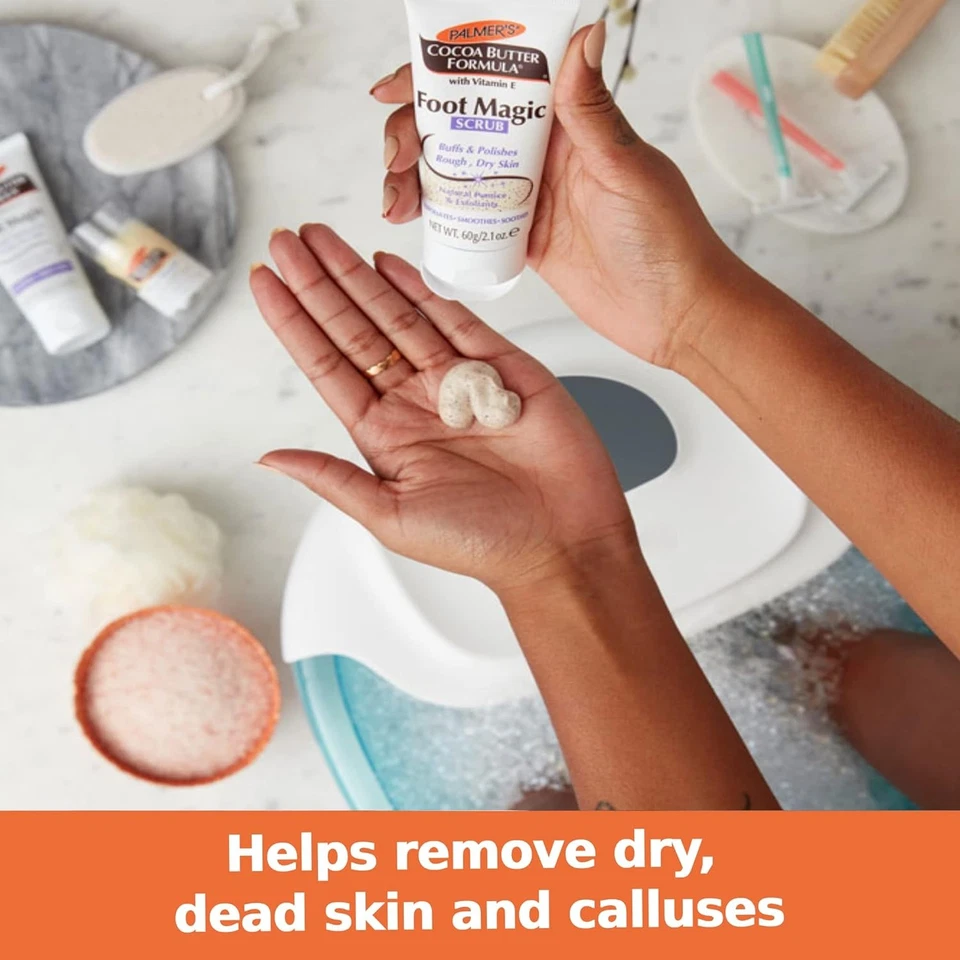 Palmer's Cocoa Butter Foot Magic Scrub with Vitamin E Exfoliating Cream 2.1oz - Image 4 of 4