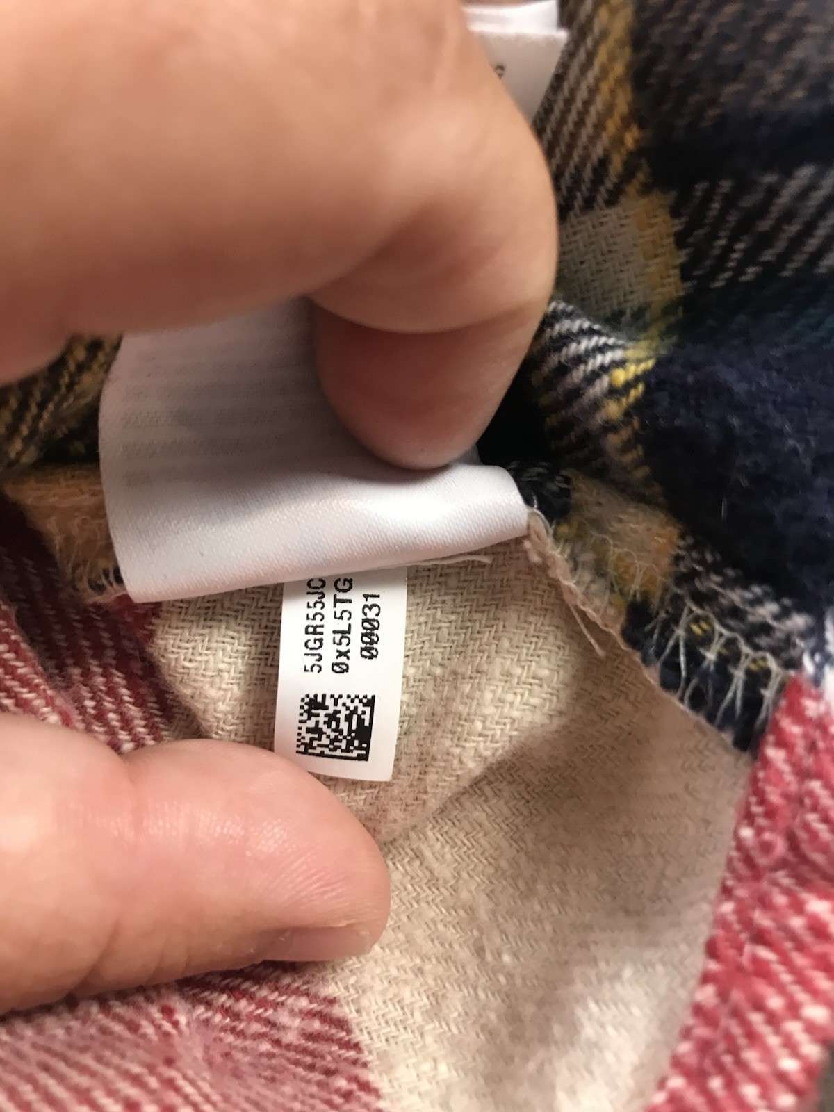 American Eagle AE Patchwork Plaid Cozy Cabin Crop… - image 15