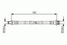BOSCH 1 987 481 564 Bremsschlauch für VOLVO V70 III (135) XC70 II Kombi (136)