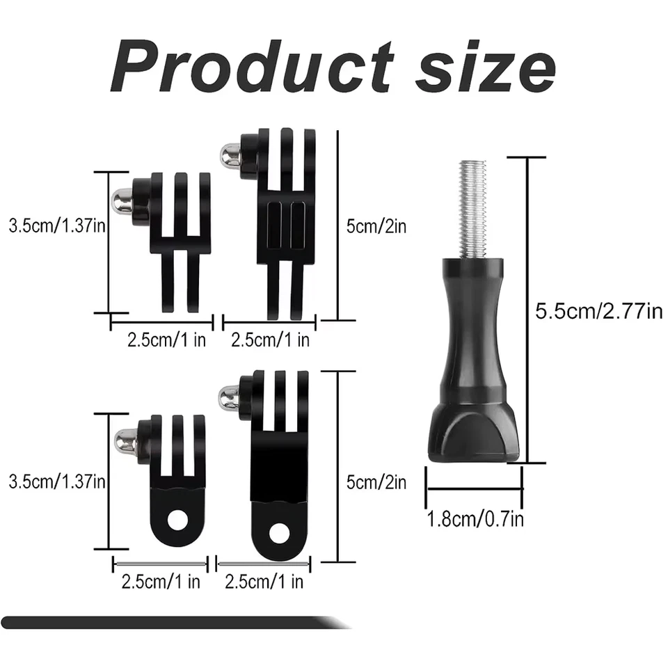 Supporto per Perno Di Estensione Braccio Regolabile a Tre Vie per Gopro Hero 13  - Immagine 4 di 4