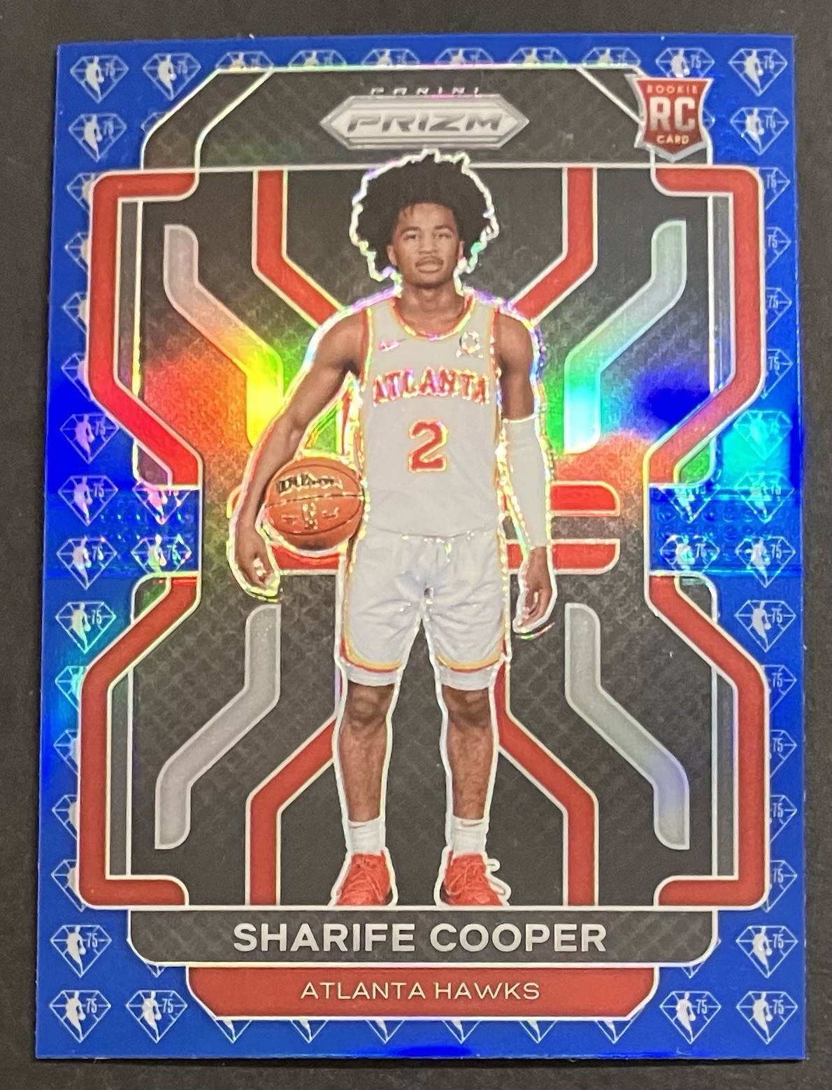 Sharife Cooper Rookie ANV 75th Blue 2021-22 Panini Prizm Basketball NBA #280 SSP