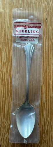 Reed & Barton Sterling 18th Century Teaspoon 6 1/8" 41g- New, Sealed in Plastic