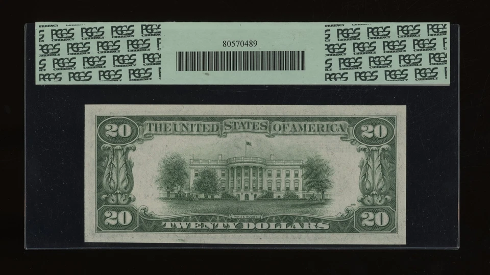 DBR 1934-A $20 FRN Chicago Fr. 2055-B PCGS 64 PPQ Serial G96904026A - Image 2 of 2