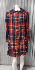 Vintage 1960s Pendleton Plaid Ladies Wool Coat Made in Portland Oregon