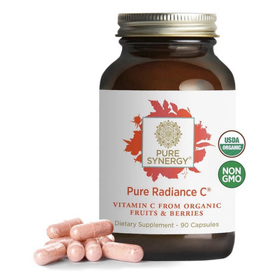 Pure Synergy , Pure Radiance C, Vitamin C, Organic Fruit & Berry, 90 Capsules 