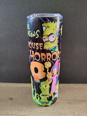 #ad Simpsons Treehouse Of Horror Tumbler $25.00