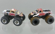 Hot Wheels Spin Master Monster Jam Diecast 1/64 Zombie 4X4 Monster Truck Lot VG