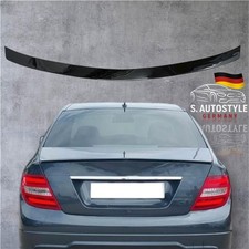 Mercedes C Klasse W204 Limosin Heckspoiler Lippe Schwarz Glanz Hecklippe Spoiler