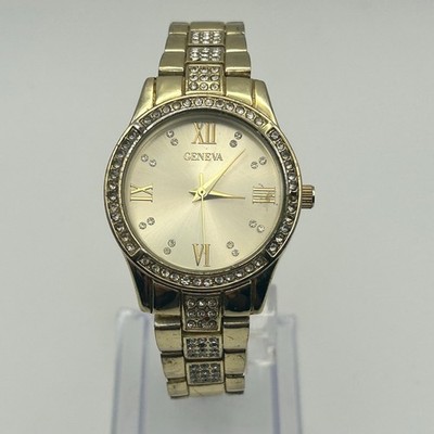 Geneva Gold Tone Crystal-accented Women display picture 2