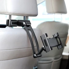 Car Headrest Back Seat Mount Holder 4.7-12.9" Adjustable for Tablet iPad iPhone