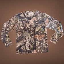 Mossy Oak Men's Long-Sleeve Camouflage Crewneck Long Sleeve Shirt Size M 38-40