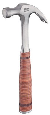 PICARD Ganzstahl Klauenhammer 24 mm Ledergriff Zimmermannshammer Hammer Nr. 791