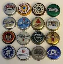 Used Becks New Castle Coors Michelob Killian Irish Red Rolling Rock Beer Cap Lot