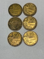 032q FRANCE - 6 x 20 Francs 1950s with/without MZZ