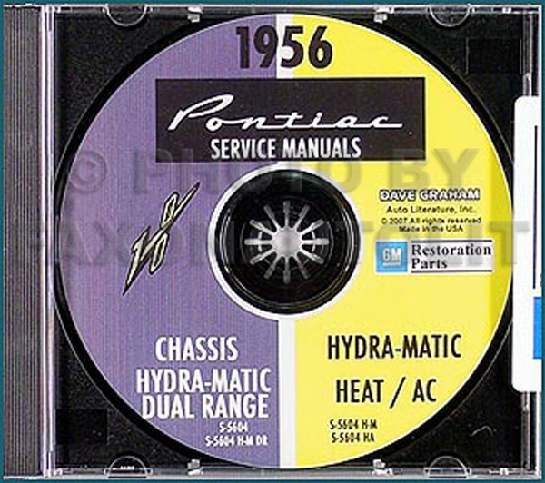 1956 Pontiac Manuell CD Shop Manuals Und KöRper Manuell 56 Chieftain Star Chief-image