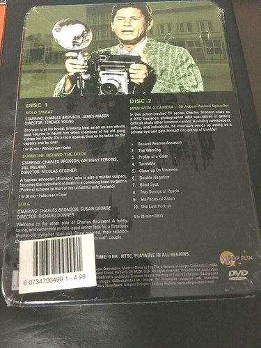 CHARLES BRONSON Classic Collector's Edition STEEL BOX 2 DVD SET NEW 12+ Feature - 第 2/2 張圖片