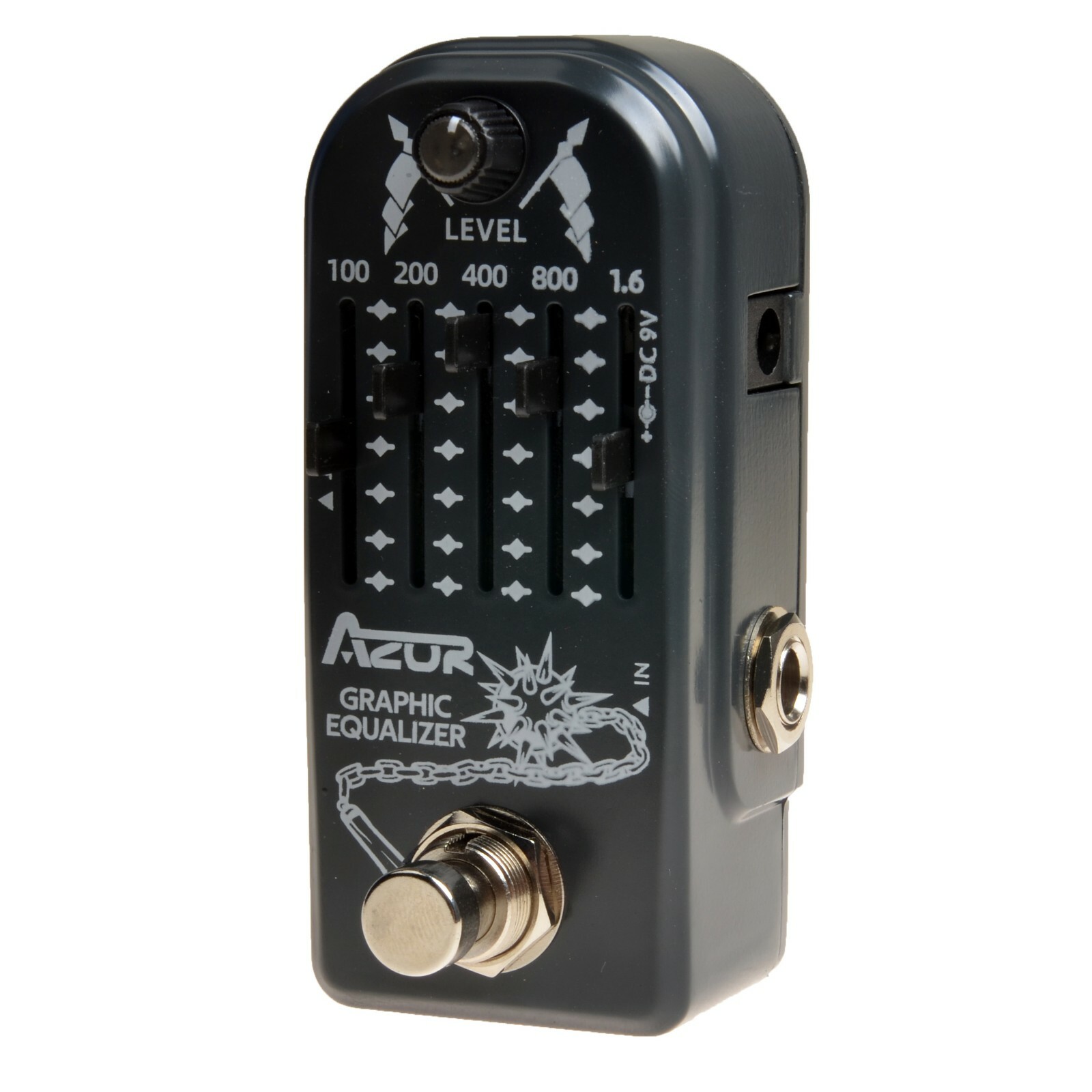 AZOR AP322 Graphic Equalizer Mini Guitar Pedal EQ Effect 9V Guitar