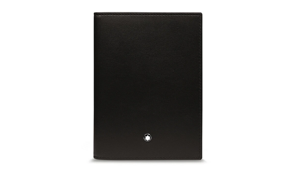 BMW Genuine Montblanc For Passport Cover Matte Effect Black