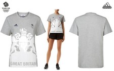 ADIDAS STELLA McCARTNEY TEAM GB ELITE LADY ATHLETE VILLAGE T-SHIRT Size M 36/38