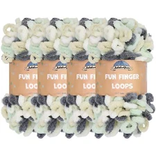 JubileeYarn Fun Finger Loops Yarn - Jumbo Polyester - 100g/Skein - Artemis - ...