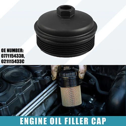 077115433B Engine Oil Filter Housing Cap for Audi A8 04-06 for Audi S4 2007-200 - Изображение 2 из 4